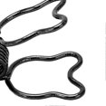 thumbnail image 3 of 100Pcs Binder Clips Cute Bear Hollow Strong Clamping Force Metal Small Binder Clips for Documents Certificates Tickets Black, 3 of 3
