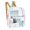 Clear, variant on 100Fens Clear Backpack Transparent Backpack Set See Through Bookbags Durable Backpacks for College