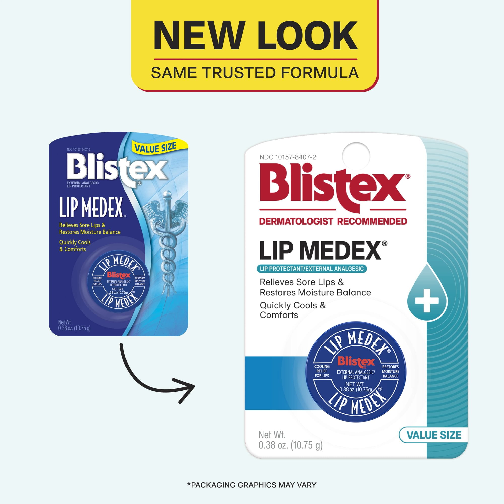 Blistex Lip Medex - 1 Count, 0.25oz -Medicated Relief with Immediate Cooling