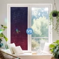Burgundy Red Gradient Ombre Window Privacy Film, Rainbow Film ...