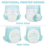 Littleforbig Adjustable Hook-and-Loop Closure Adult Printed Cloth Back Diaper 40 Pieces (4 Packs) - Baby Parade (Large 36-48)
