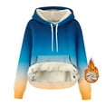 thumbnail image 6 of Atogsazn Womens Sherpa Lined Hoodies Casual Fleece Long Sleeve Pullover Sweatshirt Thick Warm Tops Clothing Outerwear 02-Sky Blue L Fashion, 6 of 7