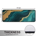 thumbnail image 5 of Kitchen Rugs Sets Of 2,Teal Marble Gold Line Pattern Anti Fatigue Kitchen Mat Rugs Non Slip Washable,Decorative Kitchen Floor Mats for Kitchen,Sink,Laundry,17"x47"+17"x47", 5 of 5