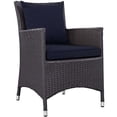thumbnail image 1 of Ergode Convene Dining Outdoor Patio Armchair - Espresso Navy, 1 of 3