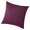 thumbnail image 2 of Funda de almohada cuadrada de terciopelo con forma de almohada, funda de almohada decorativa para sofá de color sólido, morado oscuro sidaley HA003042-06, 2 of 6