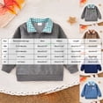 thumbnail image 4 of mgoYE Toddler Boy Quarter Zip Collared Pullover Long Sleeve Fall Winter Baby Boy Clothes Outfit, 4 of 8