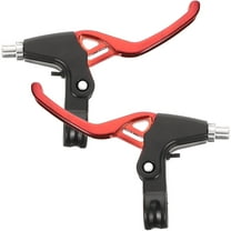 Bicycle Speed Racing All-aluminum Brake Handle Pair (red) 2pcs Bike Brakes Braking Part Bicycles