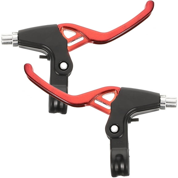 Bicycle Speed Racing All-aluminum Brake Handle Pair (red) 2pcs Bike Brakes Braking Part Bicycles