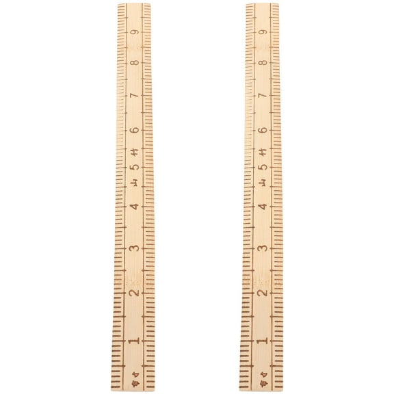 YSNOOWE 2Pcs Tailor Ruler Tool Sturdy Wood Sewing Measurement Tool for Accurate Craft Projects