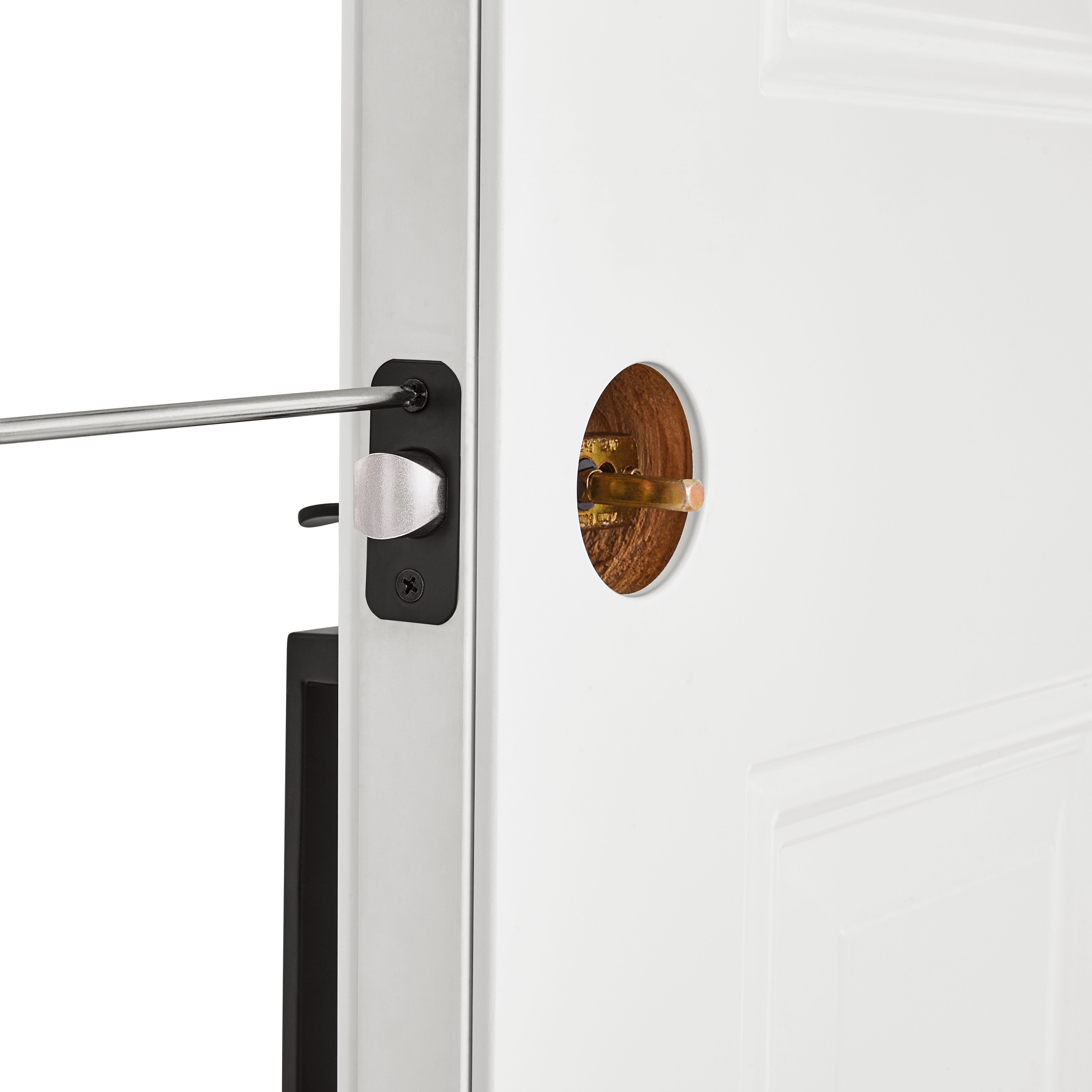 Hyper Tough Front Door Handle and Deadbolt Set with Reversible Interior Lever Matte Black Finish