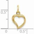 thumbnail image 3 of 10K Yellow Gold Polished Heart Pendant (16 X 9) Made In United States -Jewelry By Sweet Pea, 3 of 6