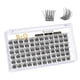 thumbnail image 1 of Lash Clusters Extensiones de pestañas DIY 72 grupos de pestañas CD Curl B&Q LASH Mega Volumen Pestañas individuales Extensiones de grupos de pestañas Wispy Lashes Cluster DIY en casa (NM-D-8-16MIX), 1 of 4