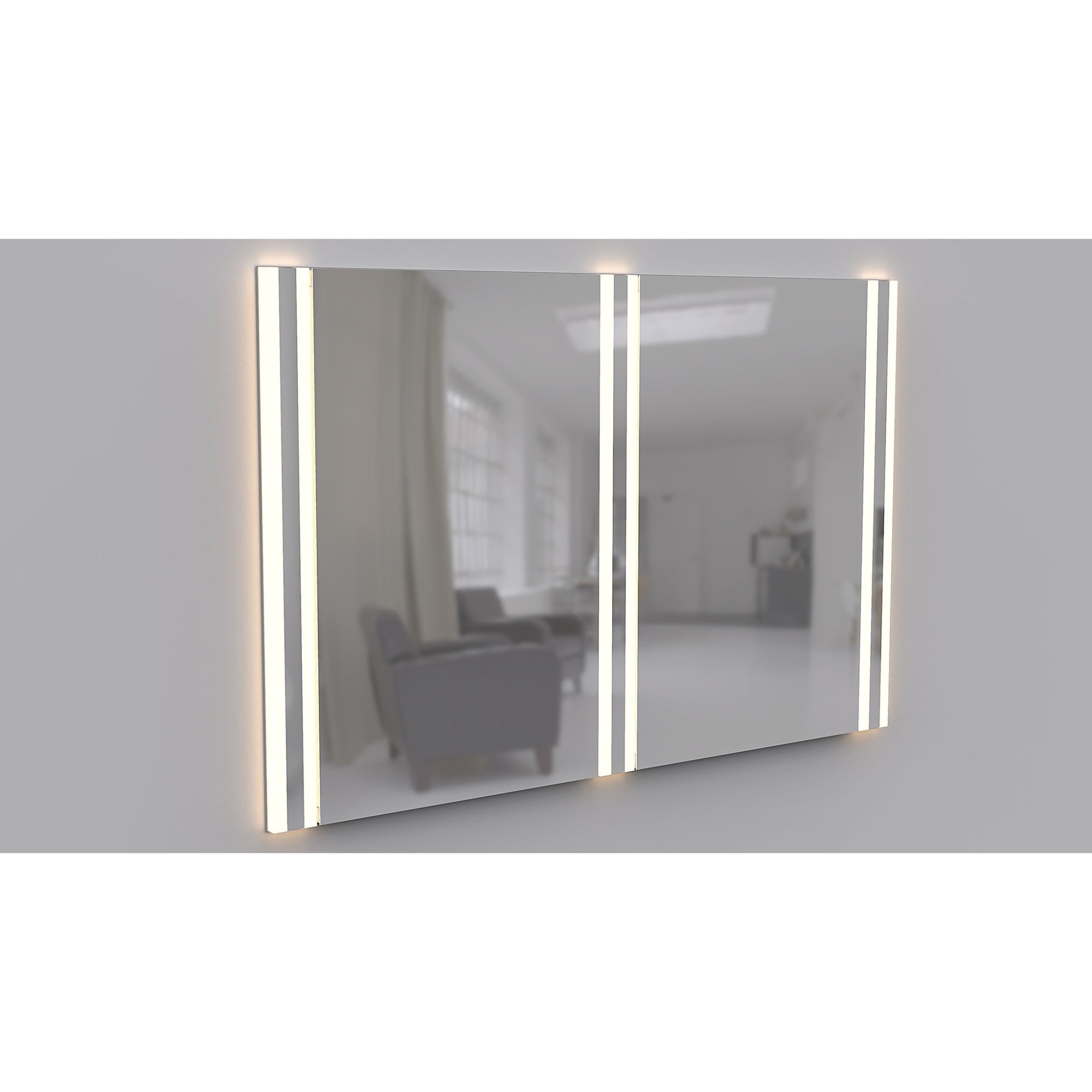 Robern GLA30ELPS3D Vesper Vertical Lighting in Edgeline Style with 3000K Temperatur, Warm Light