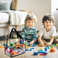 thumbnail image 1 of HOZADOIE Home Essentials Paquets de Rangement Sac de Rangement pour Jouets Réutilisable Sac de Rangement en Pvc Transparent Sac de Rangement Étanche avec Fermeture Éclair, 1 of 5