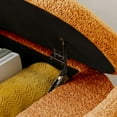 thumbnail image 4 of Kossmai Oval Lamb Fleece Fabric Storage Bench 47.24"L, 4 of 5