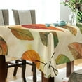 thumbnail image 5 of Yayeee Tablecloths 60" x 60" Rectangle Wrinkle Resistant Party Table Cover, Beige Leaves, 5 of 8