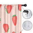thumbnail image 4 of Blackout Kids Curtains,Strawberry Plants Fruit Light Pink Pattern Childrens Insulated Curtains Set Of 2,Bedroom Essentials,Toddler Room Decor 42"x63", 4 of 5