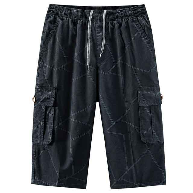 Birdeem Shorts pour Hommes Mode Sports Multi-Poches Décontracté Été Taille Élastique Demi-Short