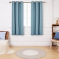 thumbnail image 2 of Deconovo Linen Textured Thermal Insulated Curtains for Dining Room, 63 inches Long Completely Blackout Window Curtains (Teal, 42W x 63L inch, 2 Panels Set), 2 of 9