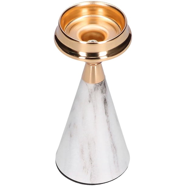 Adorno De Candelabro De Metal De Estilo Nórdico Esférico Textura Simple Moderna Patrón De Mármol De Imitación Portavelas De Hierro Forjado Mesa De Comedor Decoración De Escritorio Eigraketly HA028052-02