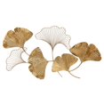 thumbnail image 1 of Decorative Metal Petal Wall Decor with Intricate Carvings, Gold, 1 of 1