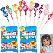 44 Mini Pops Assorted Flavors Lollipops Colorful Sucker Party Favor Candy