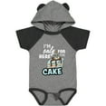 thumbnail image 3 of Inktastic Im Only Here for the Cake with Cake Slice Illustration Boys Baby Bodysuit, 3 of 5