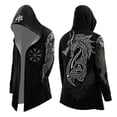 thumbnail image 4 of Kiijoy Boys Hooded Long Ca_pe Jacket Adventure Outerwear Coat, Black, 14-15 Years, 4 of 4