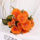 thumbnail image 1 of Nvzi Ramo de 3 margaritas artificiales de seda, hortensias, estilo vintage para boda (naranja), 1 of 2