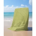 thumbnail image 4 of Vintage Fruit Green Beach Towels Oversized Super Absorbent,Farmhouse Retro Solid Color Linen Texture Lightweight Bath Towel Quick Dry Sets For Bathroom/Pool/Rv Camping/Beach Play/Gym Room 31"x62", 4 of 8