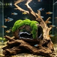 thumbnail image 4 of Cififendec Resin Moss Wine Barrel Aquarium Ornament, 4.72"×3.94", Simulated Fish Hideout Cave Decor for Betta Shrimp Reptile Tank Landscape Decoration, 4 of 5