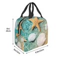 thumbnail image 3 of Fuzoiu Starfish And Seashell Print Lunch Bag for Women & Men,Adult Insulated Lunch Box,Leakproof Cooler,Food Lunch Containers,Reusable Lunch Tote Bags for Work, Travel, Outdoor, 3 of 8
