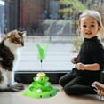 thumbnail image 4 of TIMIFIS Cat Toys Pet Turntable Cats Toy Four Layer Space Tower Cats Turntable Can Insert Feather Cats Self Hi Relaxation ToolFall/Winter, 4 of 4