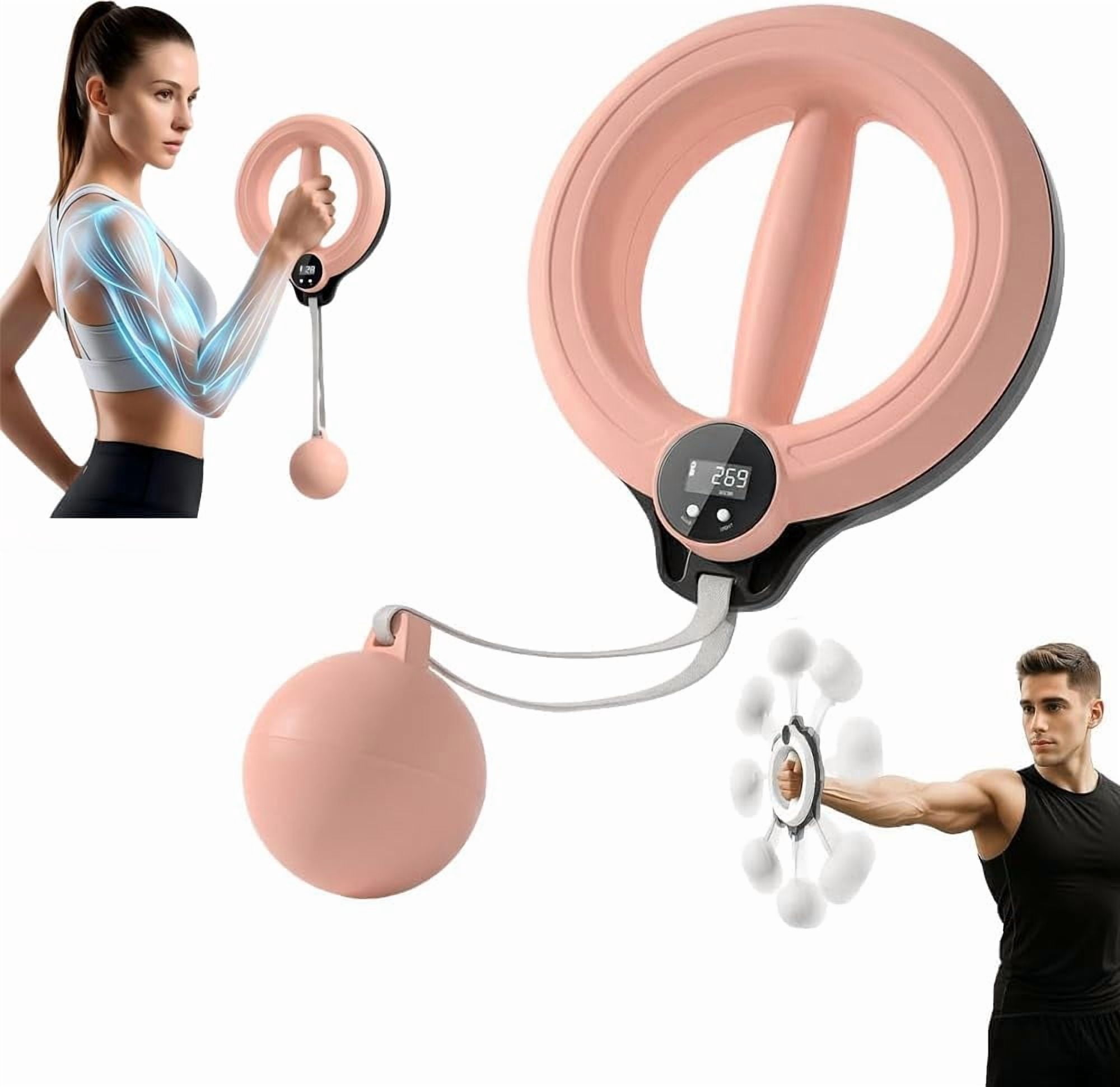Arm Workout for Women and Men, 360° Hand-Crank Forearm Trainer, Shoulders and Arm Muscle Training Fitness Equipment, Chest Trainer and Forearm and Wrist Hand Exerciser, Home Workout