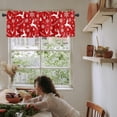 thumbnail image 6 of Curtain Valances for Windows, Christmas Elk Snowflake Christmas Tree Rod Pocket Valance Window Treatments Short Curtains for Kitchen Bathroom Living Room 54 x 18 Inches, 1 Panel, 6 of 6