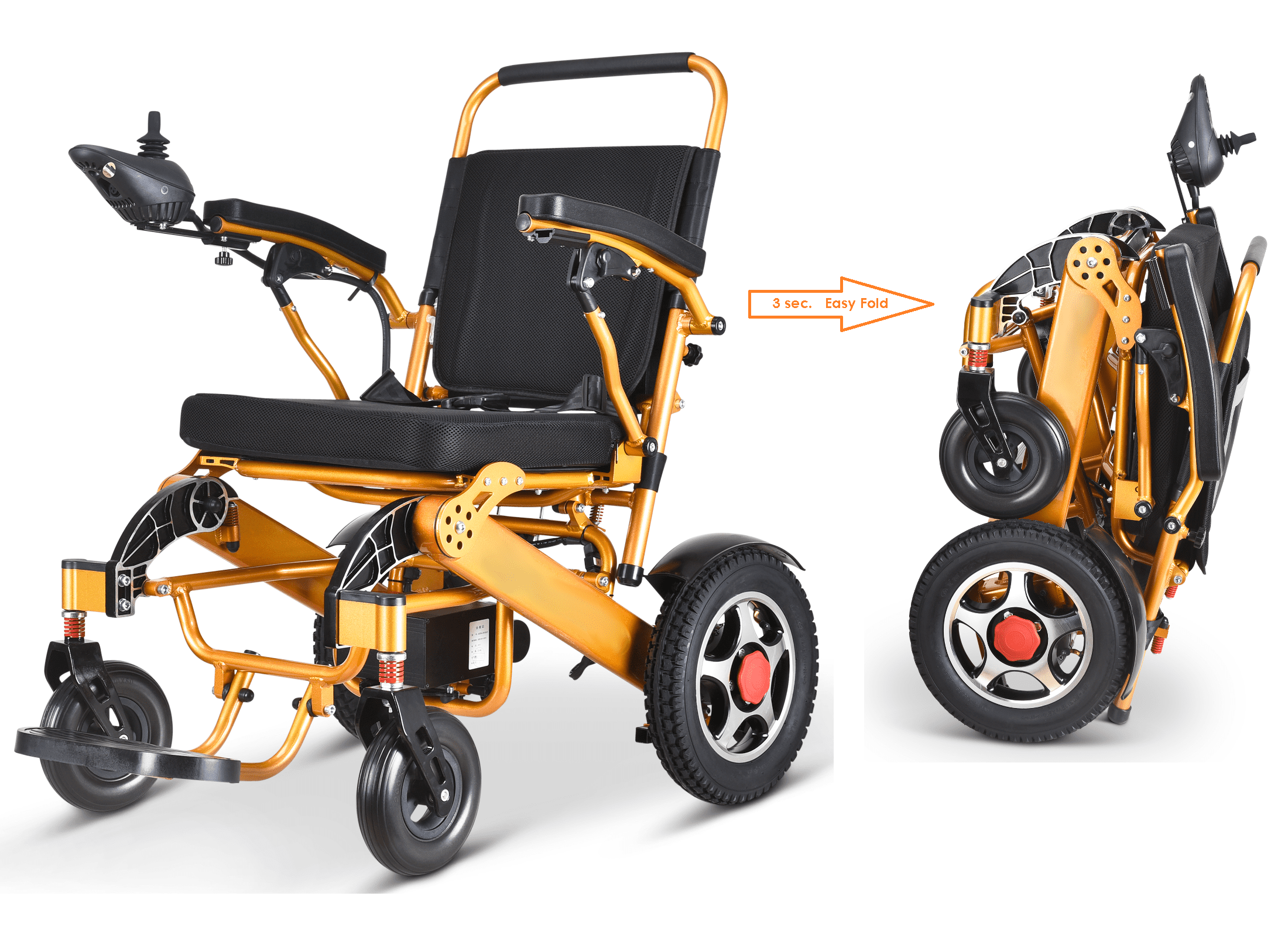 Fold and Travel Lightweight Portable Electric Wheelchair Mobility
