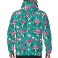 thumbnail image 5 of Hoodies for Men - Red Mushroom Flower Greenery Long Sleeve Comfrt Men'S Fashion Hoodies & Sweatshirts, Sweatshirts for Men Hoodies Pullover Clothing Clothes with Pouch, 5 of 7