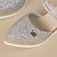 thumbnail image 4 of KEGIRLOM Women's Versatile Pointed-Toe Backless Heels Plus Size Spring/Summer Style Trendy And Comfortable Closed-Toe Wedge Heels Shoes. Silver 8.5, 4 of 9