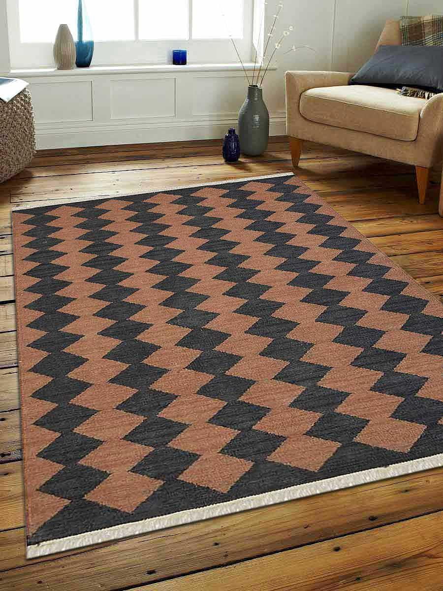 Rugsotic Carpets Hand Woven Flat Weave Kilim Wool 8'x10' Area Rug