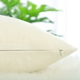 thumbnail image 5 of PiccoCasa 18"x18" Throw Pillow Covers Euro Decorative Throw Pillowcases Set of 2, Pearl White, 5 of 8
