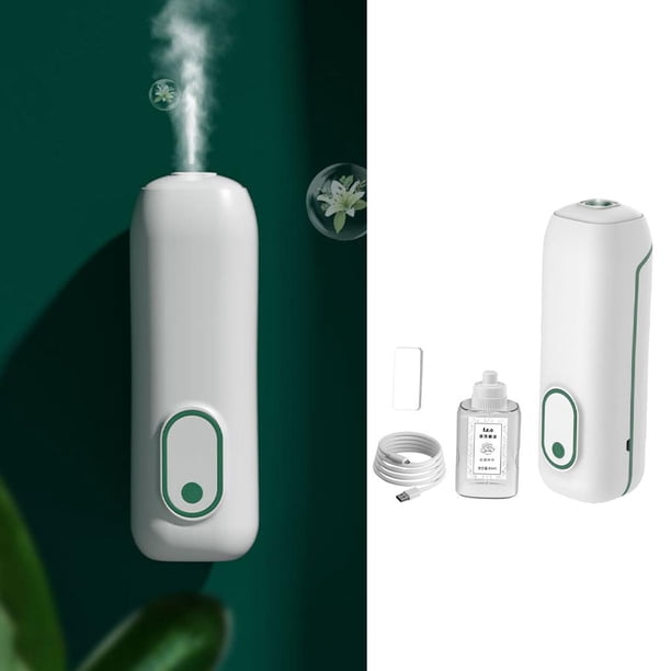 Difusor de aceite esencial Nebulizador Modo de 3 niveles Carga rápida salida de nieb Sensor de dispensador USB para hotel Habitación Verde B perfecl Difusor de aceite esencial