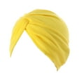 thumbnail image 1 of Paquete de 4 diademas Minnieouse de moda cómodas con botones elásticas estilo musulmán Amarillo, 1 of 6