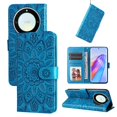 thumbnail image 5 of Funda tipo cartera GANGXUN para Honor X9A , diseño girasol, cuero PU, soporte, cierre magnético, tarjetero, 5 of 5
