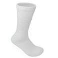 thumbnail image 4 of Glory Max 3 Pairs Men's Women's Diabetic Circulatory Crew White Cotton Socks Size 10-13, 4 of 4