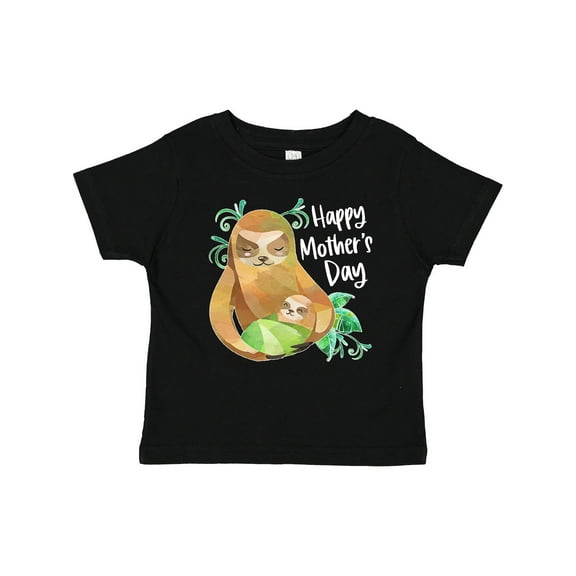 Inktastic Happy Mother's Day Cute Sloth and Baby Boys or Girls Baby T-Shirt