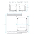 thumbnail image 6 of Queen 4-Piece Sheet Set, Brooklyn Flat Cotton Blend Ultra Soft Jersey Knit Sheet Set By Royale Linens, 6 of 8