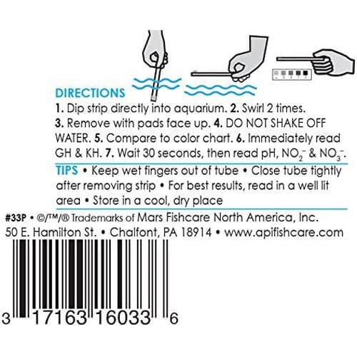 API 5-en-1 Bandes d’essai aquatiques