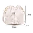 thumbnail image 2 of Bolso bandolera de PU para mujer, bolso de mano sencillo y moderno. Blanco., 2 of 5