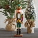 thumbnail image 1 of Cascanueces de madera, cascanueces decorativos navideños de 30 cm de altura, estatuilla de soldado cascanueces, estatuas de decoración de cascanueces de madera, decoración de cascanueces navideñas (3), 1 of 5
