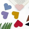 thumbnail image 6 of TNOBHG Faux Leather Heart Bookmark 2pcs Simple Heart Shape Bookmarks Handmade Artificial Leather Label Notepad Label Book Reading Bookmarks Wipe Clean, 6 of 8